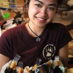 Marianne Dominguez cares for displaced flying fox.