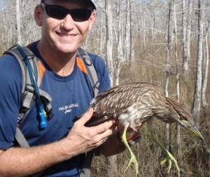 Chris Boykin with bird